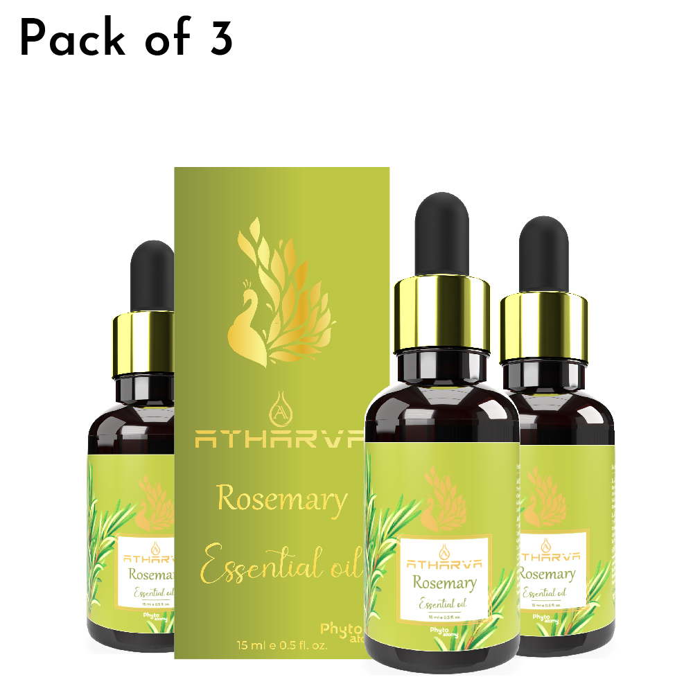 Atharva Rosemary Essential Oil (15ml) Pack Of 3